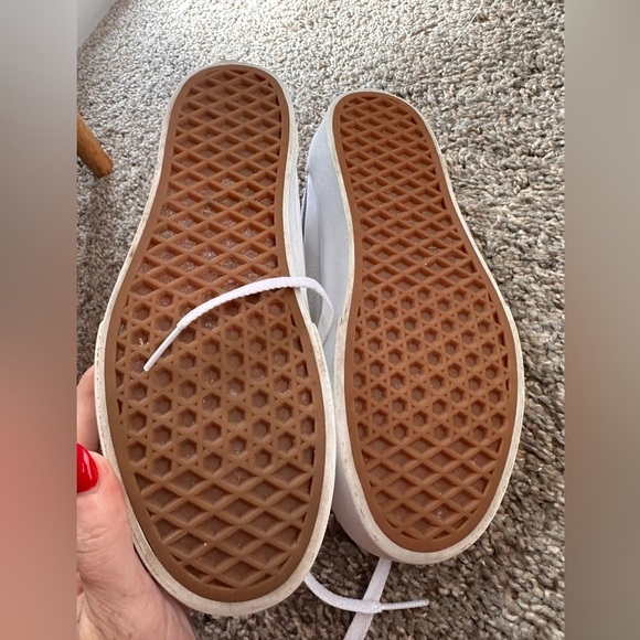 Vans Old Skool Platform White Sneakers 7.5W - Picture 7 of 9